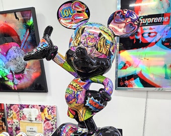 Patryk Konrad - Mickey popart sculpture > holographic edition - limited edition.