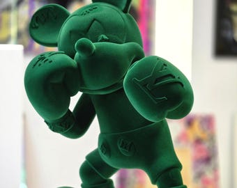 Boxer Tyson mickey pop art fashion sculpture, limited edition.
