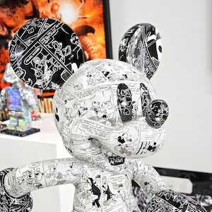 Patryk Konrad - Mickey comic book resin sculpture - limited edition