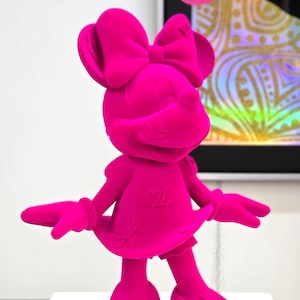 Minnie sweet pink fashion, soft flock edition, limited edition.