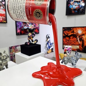 Patryk Konrad Peinture pour sculpture en résine Splash Campbell's Can avec la célèbre Marilyn Monroe Édition limitée image 7