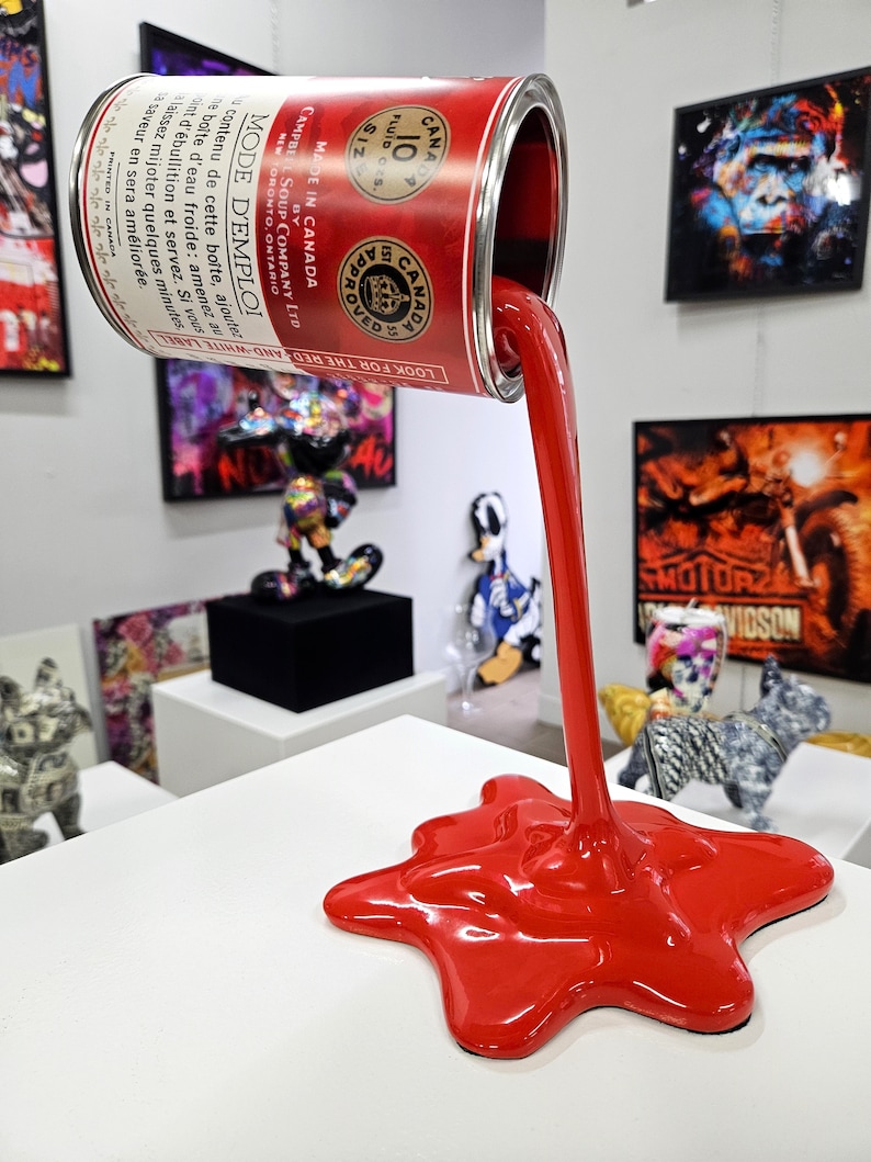 Patryk Konrad Peinture pour sculpture en résine Splash Campbell's Can avec la célèbre Marilyn Monroe Édition limitée image 7