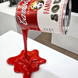 Patryk Konrad Peinture pour sculpture en résine Splash Campbell's Can avec la célèbre Marilyn Monroe Édition limitée image 5