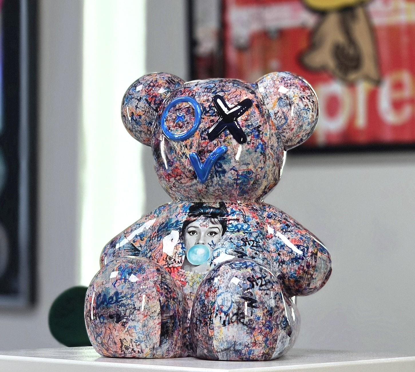 Graffiti bear statue - Etsy 日本