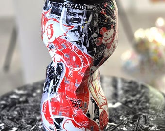 Coca Cola Crushed Collage Sculpture - limited edition.