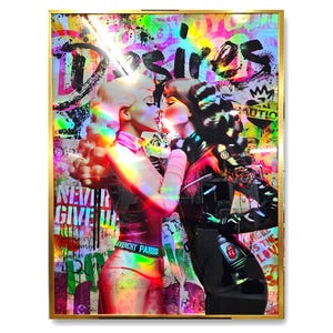Barbie desires holographic wall art- limited edition