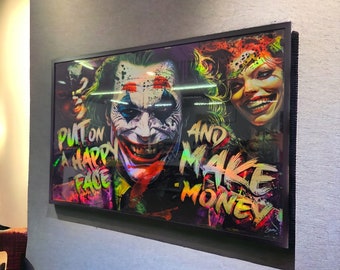 Patryk Konrad & Schevsky - Patryk Konrad - Holografisches Gemälde Joker - limitierte Auflage