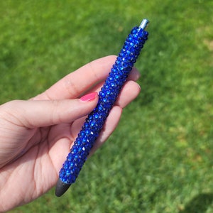 Sapphire Rhinestone Bedazzled Ink Joy Pen
