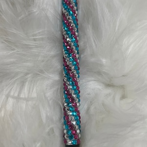Długopis Rhinestone Bling Ink Joy - trójkolorowy - turkusowy, fuksja i srebrny