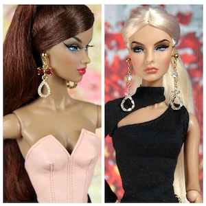 Jewelry for 1/6 doll earrings accessories Fashion Royalty Integrity toys Poppy Parker Mizi