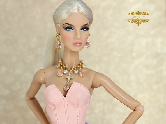 Jewelry for 1/6 Doll Earrings Necklace Accessories Set Fashion 