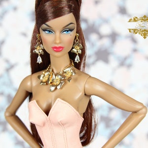 Jewelry for 1/6 doll necklace earrings accessories set Fashion Royalty Integrity toys Poppy Parker Mizi