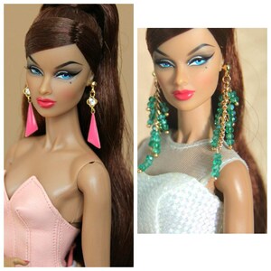Jewelry 1/6 scale earrings for Fashion Royalty Integrity toys Poppy Parker Mizi