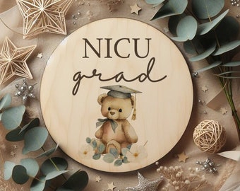 NICU Grad Sign, NICU Graduate Photo Prop, Preemie Baby Gift, NICU Mom Gift, Nicu Baby Essentials