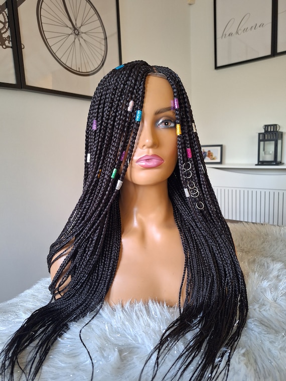 Braided wig handmade Braided Wigs for Women Full Double Lace Braided Wigs  main image 3