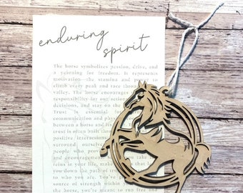 Horse Christmas Ornament, Horse Ornament, Christmas Ornament, Wood Ornament, Christmas Gift, Home Decor