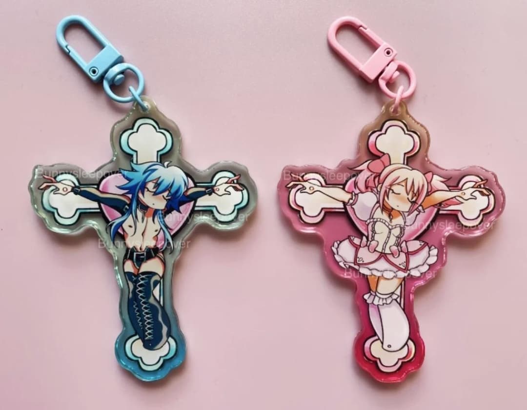 Yuri Jesus Yaoi Jesus Keychain // Aoba and Madoka - Etsy