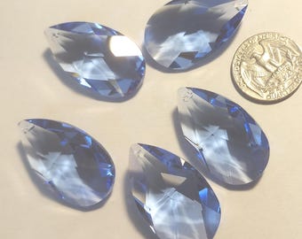 Swarovski Strass Rare 1 Piece Crystal Pendant 8721 Almond 38mm "Factory Logo ETCHED"