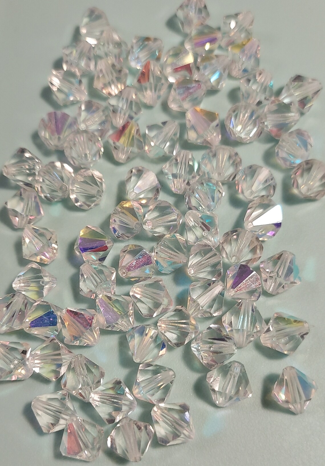 Pietra da Cucire in Cristallo GT Crystal Tonda mm 14 Crystal AB - 72PZ