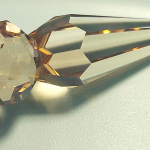Swarovski Strass 118mm Crystal Golden Shadow 8984 Exquisite Drop Prism with Very Generous Size &quot;Logo Etched&quot;