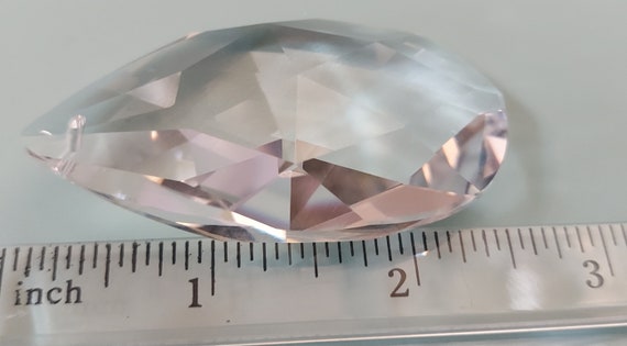 スワロフスキー　『Tomasino』 Swarovski 8712 Crystal Clear 63mm Pristine Almond Shape