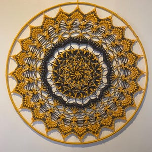 gehäkelte Mandala