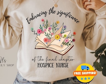 Hospice Nurse Shirt, Palliative Care Nurse, Hospice Nurse Gift, Palliative Care, Christian Nurse, RN Sweatshirt, Registered Nurse Crewneck