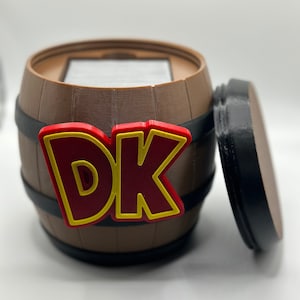 Donkey Kong Power Barrel Deck Box - MTG Kommandant - Lorcana - Yu-Gi-Oh