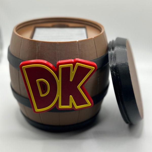 Donkey Kong Inspired Power Barrel - MTG Commander Deck Box
