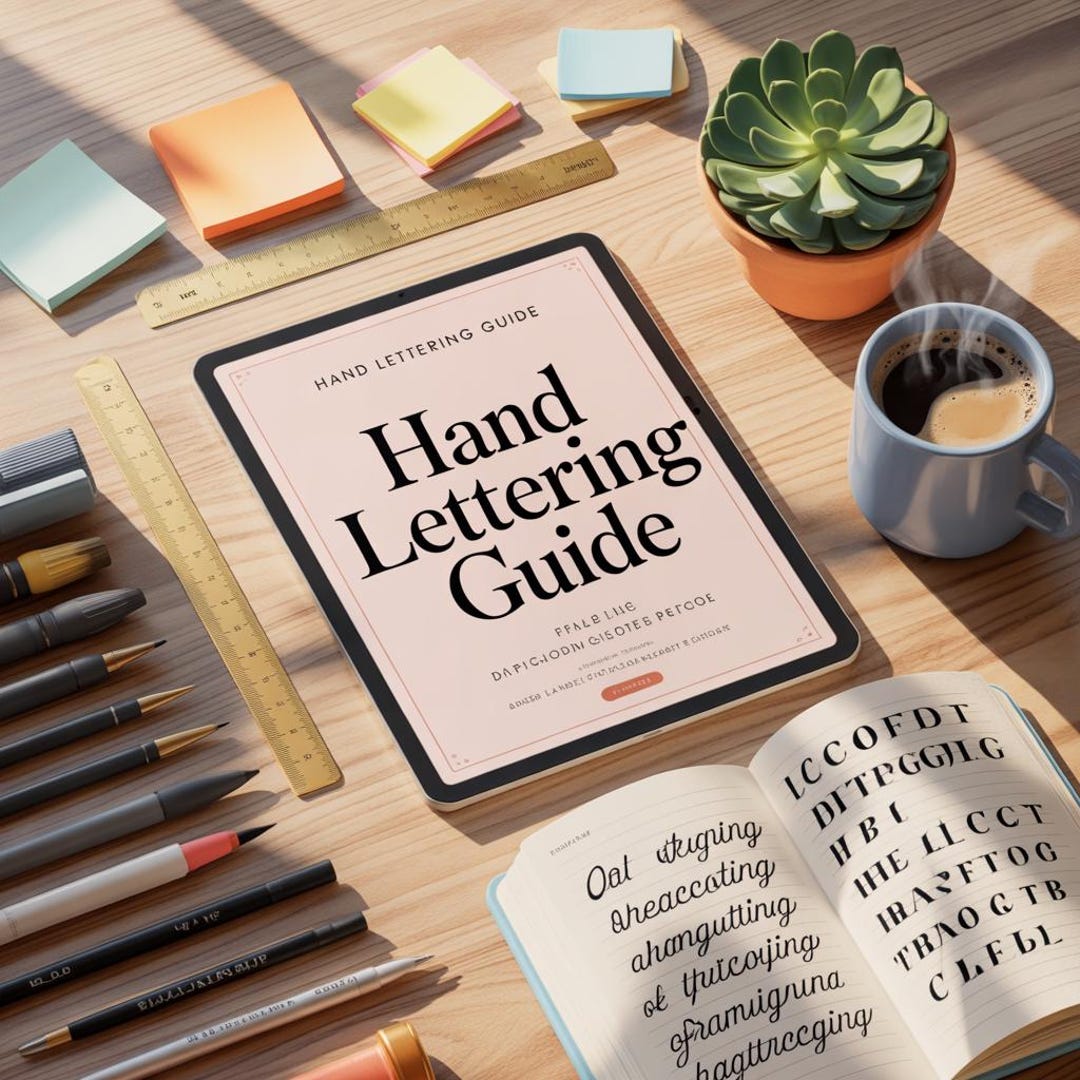 Lettering Line Guide.pdf Hand Lettering Beginner's Guide: Daily Practice Ebook (digital PDF ...