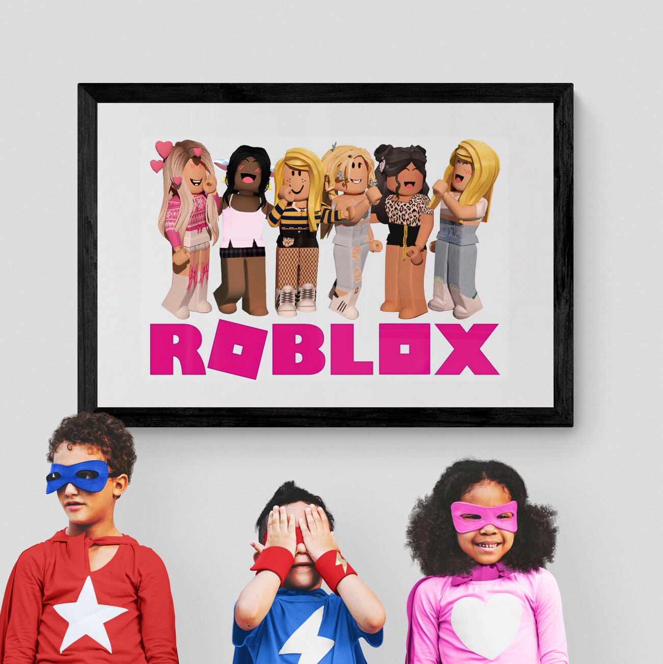 Roblox Gaming Poster Wall Art Gift for Kids Roblox Poster Etsy