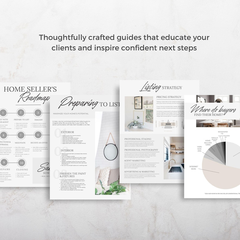 Seller Pre-Listing Presentation, Real Estate Template, Real Estate Marketing, Seller Guide, Canva, Real Estate, Realtor, Pre-Listing Packet image 5