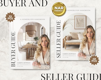 Real Estate Presentation Bundle, Listing Presentation Buyer Presentation, Home Seller Guide Home Buyer Guide Real Estate Marketing Templates