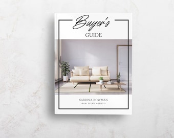 Real Estate Buyer Guide, Home Buying Process, Realtor Buyer Packet, Buyer Presentation, Real Estate Template Buyers Guide