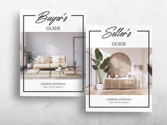 Real Estate Home Buyer and Seller Guide Bundle, Real Estate Template, Real Estate Buyer Packet, Seller Packet, Fall Presentation Book