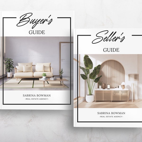 Real Estate Home Buyer and Seller Guide Bundle, Real Estate Template, Real Estate Buyer Packet, Seller Packet, Fall Presentation Book