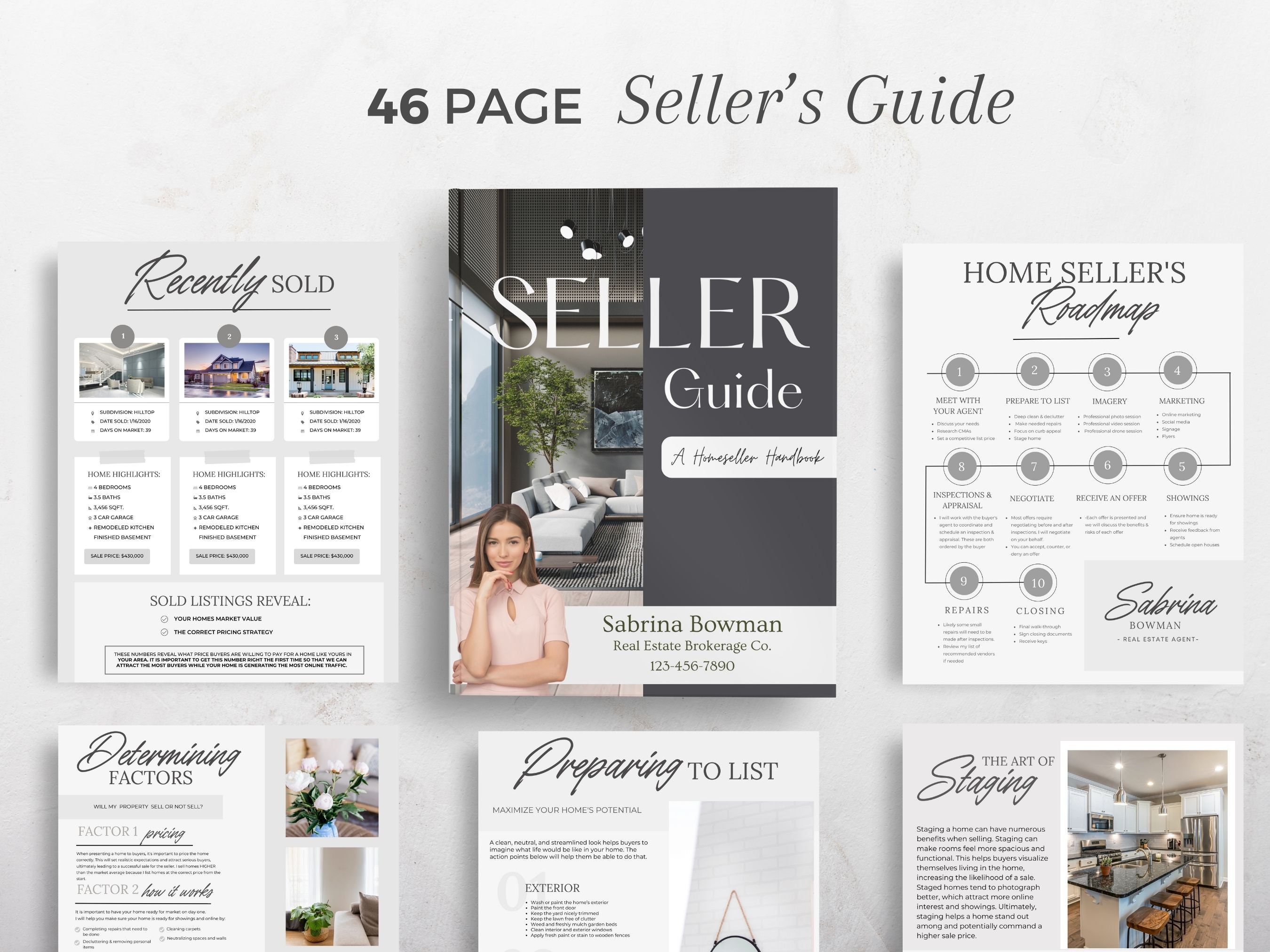 Real Estate Buyer and Seller Guide, Real Estate Marketing Template ...