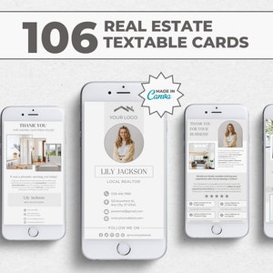 Pacote de Textos Imobiliários, Pacote de Cartões Imobiliários Textáveis, Pacote de Cartões de Visita Digitais Imobiliários, Modelos de Mensagens de Texto para Corretores de Imóveis
