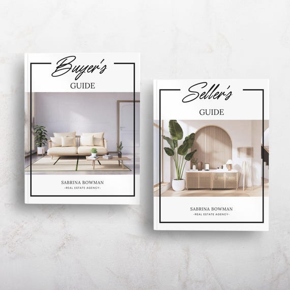 Real Estate Home Buyer and Seller Guide Bundle, Real Estate Template, Real Estate Buyer Packet, Seller Packet, Fall Presentation Book