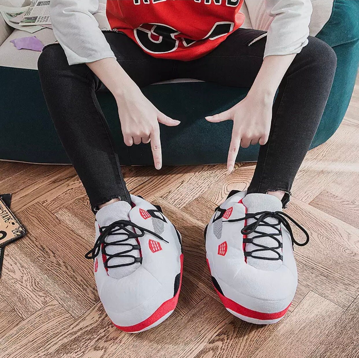 Air Jordan Slippers - Etsy