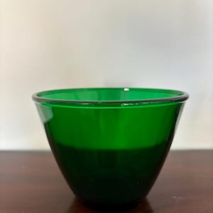 Anchor Hocking Forest Green Mixing Bowl 5.5 inches by 4 inches