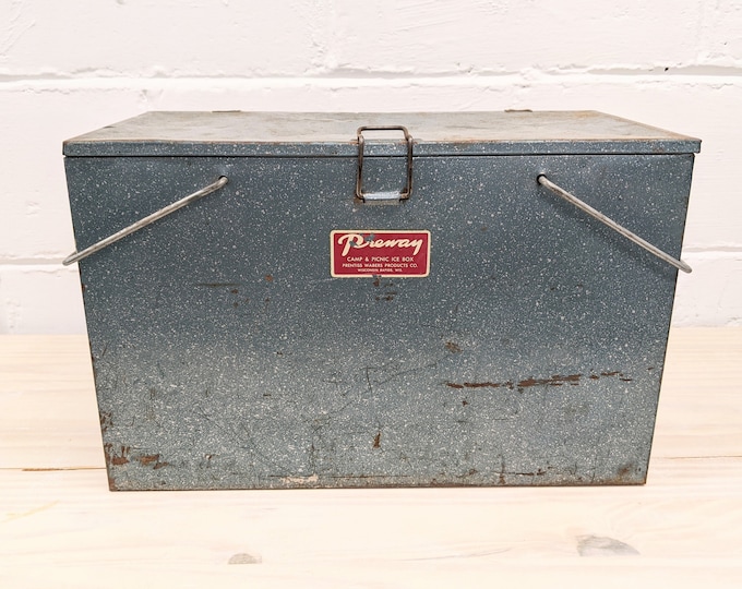 1950's Preway Metal Ice Box Cooler Etsy
