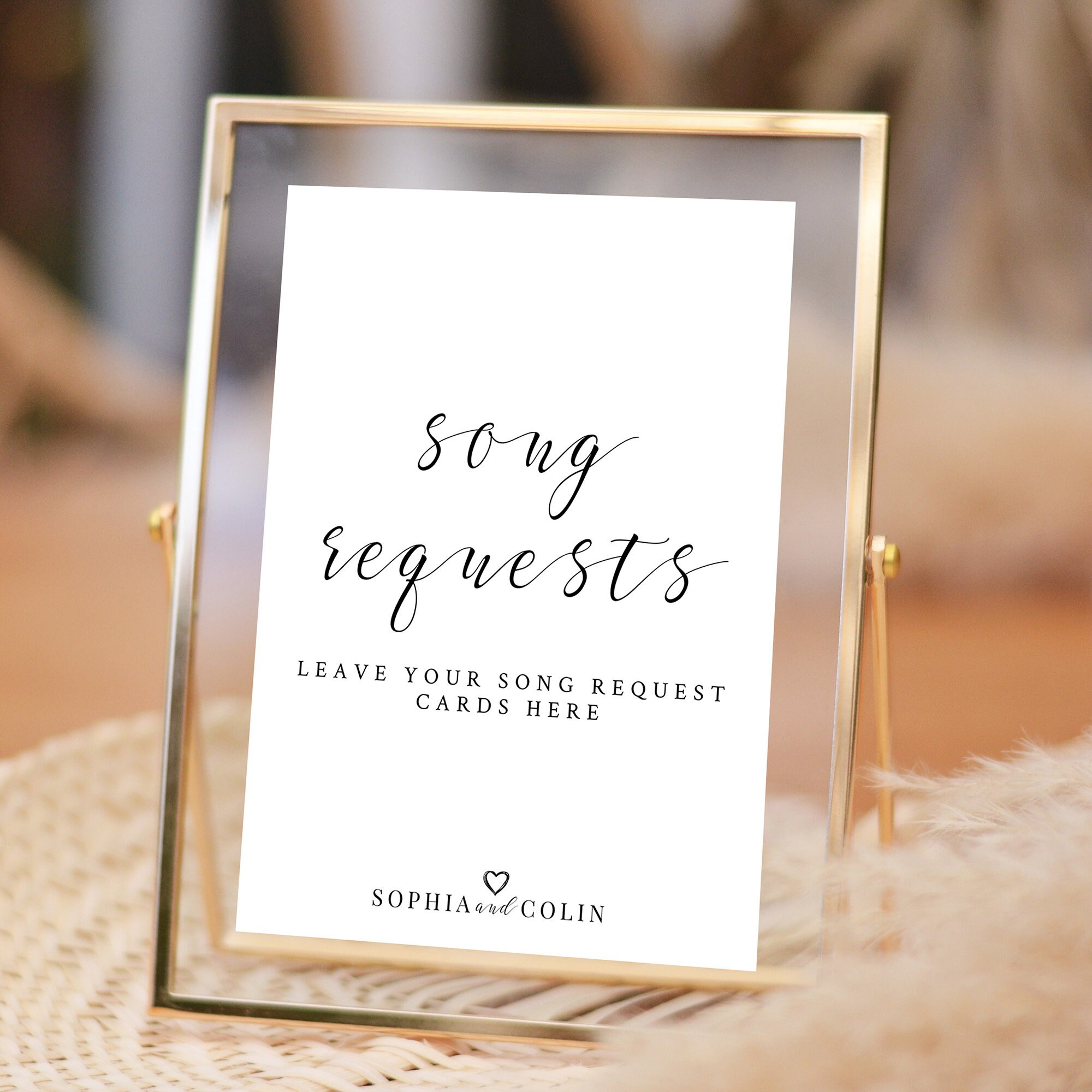 Song Request Cards Sign, Wedding Song Request, Request A Song Card ...