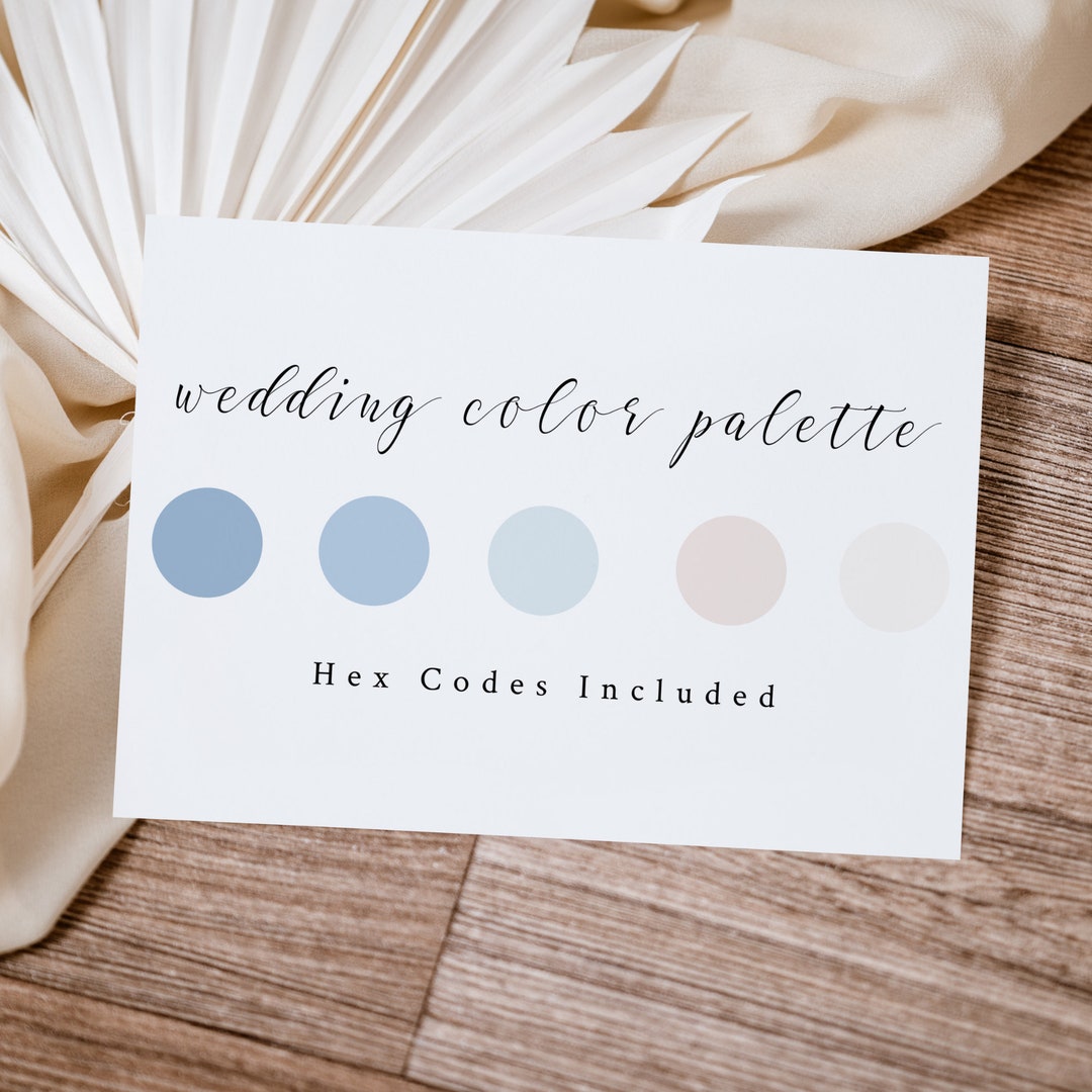 Dusty Blue Color Palette Wedding, Spring Wedding Colors, Garden Wedding