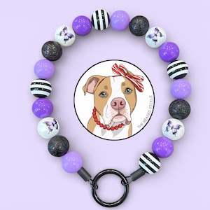 Purple Butterfly Dog Collar