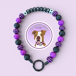 Personalized Dog NAME Purple Collar