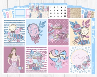 Candy - Erin Condren Vertical 7" x 9" - Weekly Planner Sticker Set