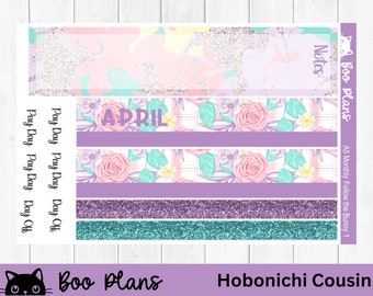 Follow the Bunny, April Monthly, Spring, Hobonichi Cousin Monthly Kit, A5 Monthly Kit, Bullet Journal