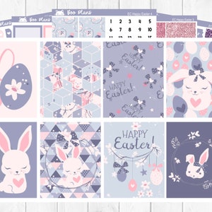Happy Easter - Erin Condren Vertical 7&quot; x 9&quot; - Weekly Planner Sticker Set