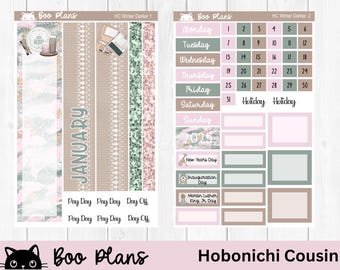 Winter, January, Winter, Hobonichi Cousin Monthly Kit, A5 Monthly Kit